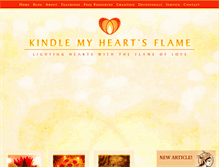 Tablet Screenshot of kindlemyheartsflame.org
